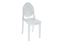Retro Polycarbonate Plastic Dining Side Chair, Clear - Utopia Alley - 1
