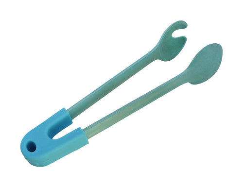 Natura EcoFriendly Bamboo Salad Tongs with Heat Resistant Silicone, 10