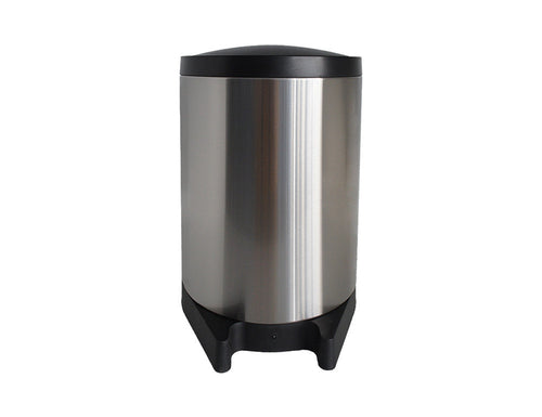Touchless Oval Stainless Steel Trash Can, 8 L (2.1 Gal) with Foot Sensor - Utopia Alley - 1