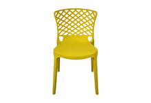 Lattice Back Modern Chair, Yellow - Utopia Alley - 1