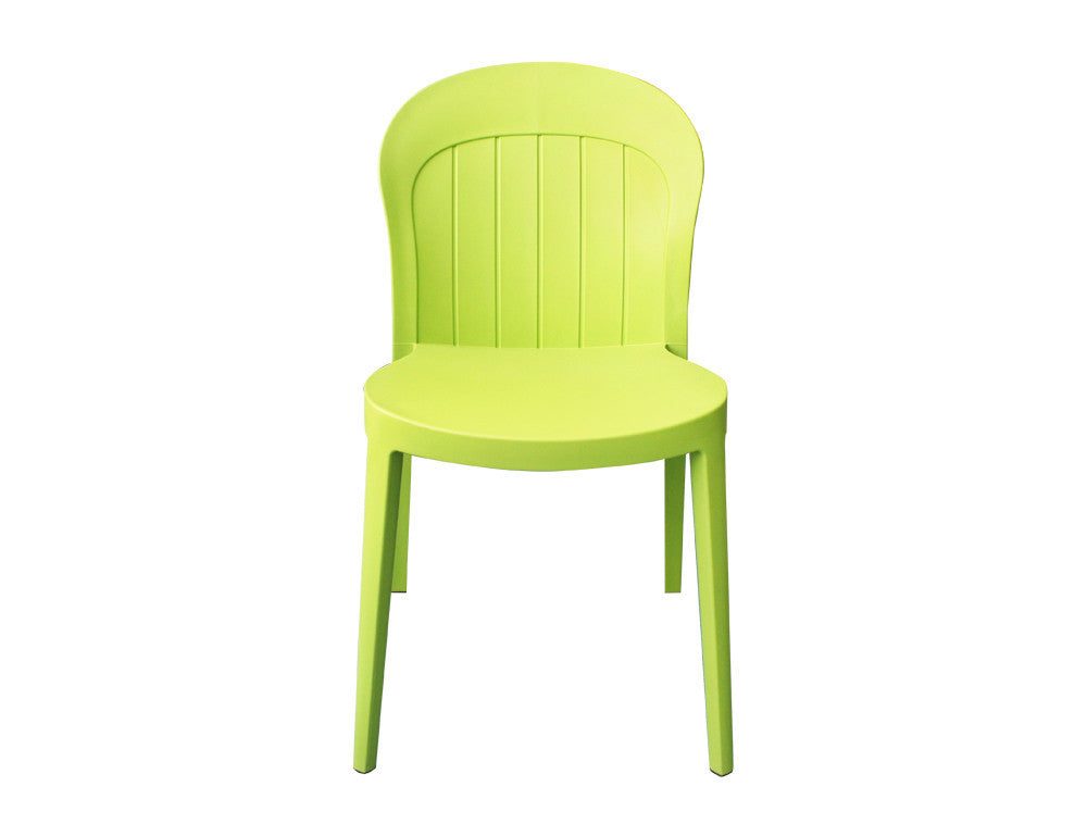 Utopia Alley Modern Plastic Chair, Lime Green - Utopia Alley - 1