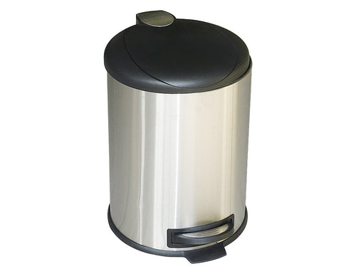 Vatille Stainless Steel Trash Can, Round Step Can, 5.3 gal (20 L) - Utopia Alley - 1