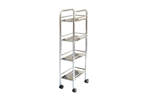 Colzier 4 Tier Portable Rolling Floor Stand Tower with Wheels, 38