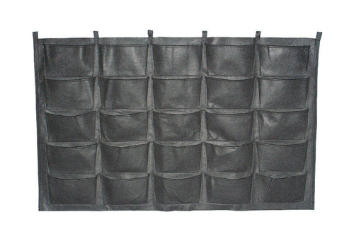 Vertical Garden Wall Planter, 25 Pockets, Black - Utopia Alley - 1