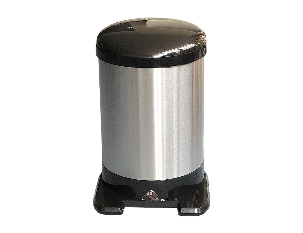 Mindy Automatic Stainless Steel Trash Can, 20 L (5.3 Gal), with Foot Sensor - Utopia Alley - 1