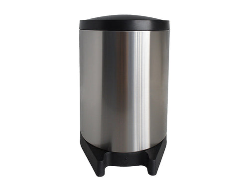 Touchless Oval Stainless Steel Trash Can, 20 L (5.3 Gal) with Foot Sensor - Utopia Alley - 1
