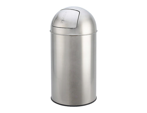 Dome Top Kitchen Trash Can, Stainless Steel, 40 L (10.6 Gal) - Utopia Alley - 1