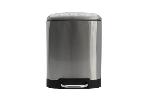 Galaxy Rectangular Trash Can, Metallic Chrome, 6 L (1.6 Gal) - Utopia Alley - 1