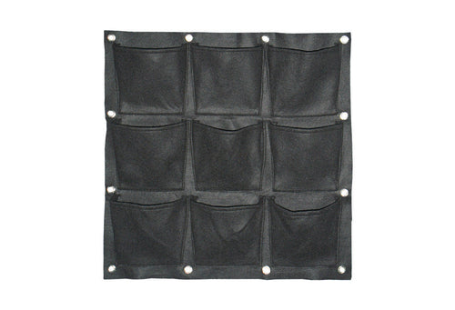 Vertical Garden Wall Planter, 9 pockets, Black - Utopia Alley - 1