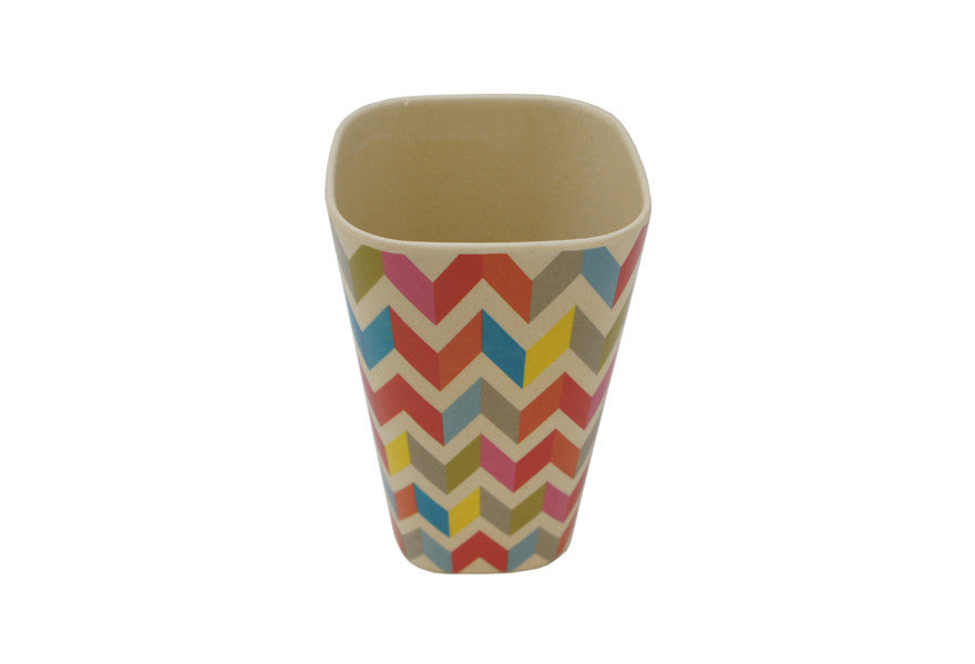 Illusions Ecofriendly Bamboo Square Cup, 14 oz. - Utopia Alley