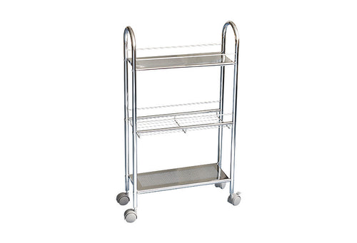 Colzier 3 Tier Slim Rolling Cart Floor Stand, 30