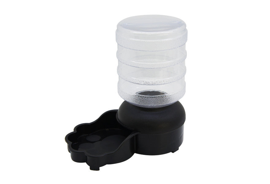 On Demand Gravity Supply Pet Water Dispenser, Black / Clear - Utopia Alley - 1