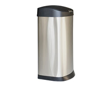 Large Press-Top Curved Front Stainless Steel Trash Can, 14.5 Gal (55 L) - Utopia Alley - 2