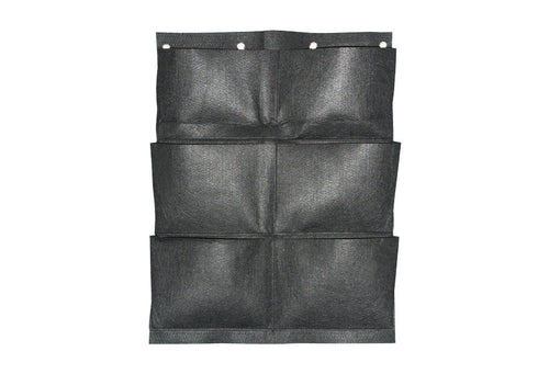 Vertical Garden Wall Planter, 6 Pockets, Black - Utopia Alley - 1