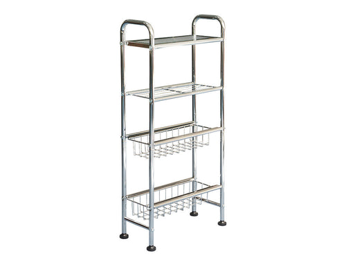 Colzier 4 Tier Slim Rolling Cart Floor Stand, 30