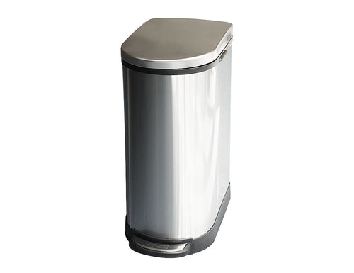 Contour Slimline Stainless Steel Trash Can, 40 L (10.6 Gal) - Utopia Alley - 1