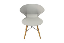 Salena Modern Chair with Wood Legs, White - Utopia Alley - 1