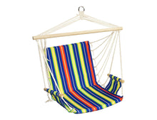 Hannah Striped Hammock Chair, Blue / Yellow / Red - Utopia Alley - 2