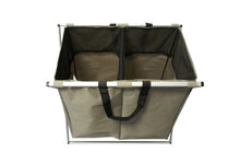 Folding Double Divided Laundry Bag Organizer, Mocha - Utopia Alley - 2