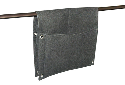 Over The Railing Vertical Planter, 2 Pockets, Black - Utopia Alley - 1