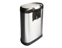 Accent Curved Stainless Steel Trash Can, 50 L (13.2 Gal), Semi-Round - DEAD - Utopia Alley - 3