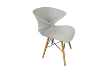 Salena Modern Chair with Wood Legs, White - Utopia Alley - 2