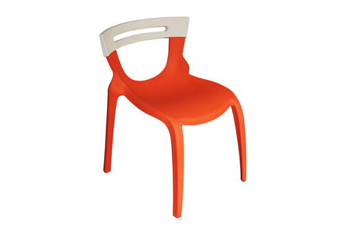Pico Modern Chair, Orange / White - Utopia Alley - 1