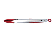 Heat Resistant Stainless Steel Salad Tongs with Silicone, Red - Utopia Alley - 2