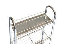 Colzier 3 Tier Slim Rolling Cart Floor Stand, 30", Chrome - Utopia Alley - 3