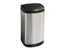 Large Press-Top Curved Front Stainless Steel Trash Can, 14.5 Gal (55 L) - Utopia Alley - 3