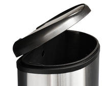 Accent Curved Stainless Steel Trash Can, 50 L (13.2 Gal), Semi-Round - DEAD - Utopia Alley - 4