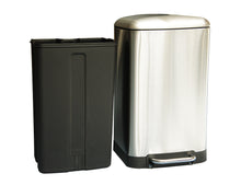 Retro Stainless Steel Trash Can, 30 L (8 Gal) - Utopia Alley - 3