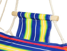 Hannah Striped Hammock Chair, Blue / Yellow / Red - Utopia Alley - 3