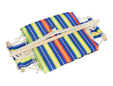 Hannah Striped Hammock Chair, Blue / Yellow / Red - Utopia Alley - 4