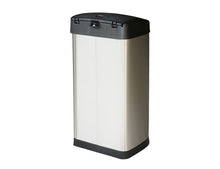 Large Press-Top Curved Front Stainless Steel Trash Can, 14.5 Gal (55 L) - Utopia Alley - 4