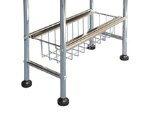 Colzier 4 Tier Slim Rolling Cart Floor Stand, 30"H, Chrome - Utopia Alley - 4