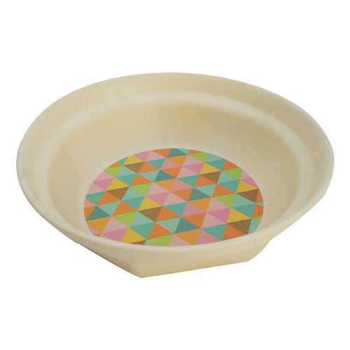 Illusions Faceted EcoFriendly Bamboo Bowl, 6.5