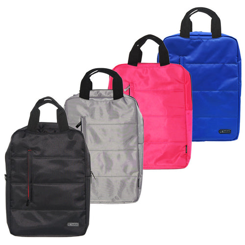 Euro Laptop Single Shoulder Bag, Black, Grey, Blue or Pink - Utopia Alley - 1