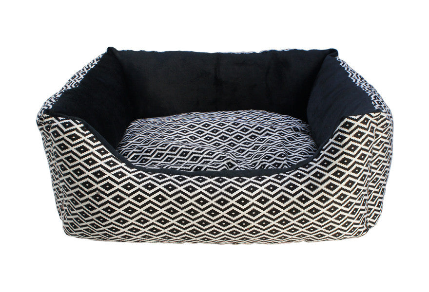 Fashion Woven Rectangular Pet Bed, 24