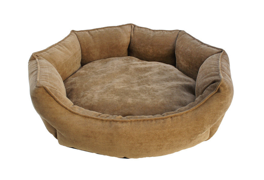 Plush Round Pet Bed, 28