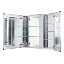 Utopia Alley Aluminum Bi-view Mirrored Medicine Cabinet,30"x26"x4.9" - Utopia Alley - 4