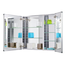 Utopia Alley Aluminum Bi-view Mirrored Medicine Cabinet,30"x26"x4.9" - Utopia Alley - 5