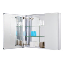 Utopia Alley Aluminum Bi-view Mirrored Medicine Cabinet,30"x26"x4.9" - Utopia Alley - 6