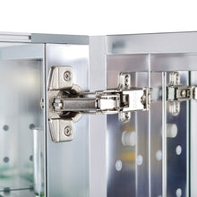 Utopia Alley Aluminum Bi-view Mirrored Medicine Cabinet,30"x26"x4.9" - Utopia Alley - 7