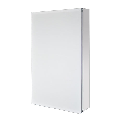 Utopia Alley Aluminum Bi-view Mirrored Medicine Cabinet,15