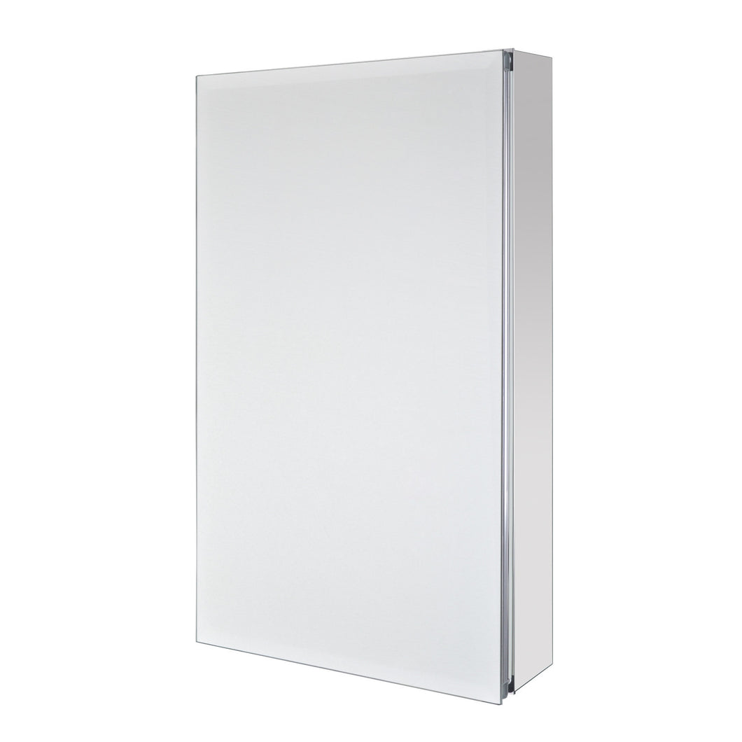 Utopia Alley Aluminum Bi-view Mirrored Medicine Cabinet,15
