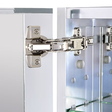 Utopia Alley Aluminum Bi-view Mirrored Medicine Cabinet,15"x26"x4.9" - Utopia Alley - 6