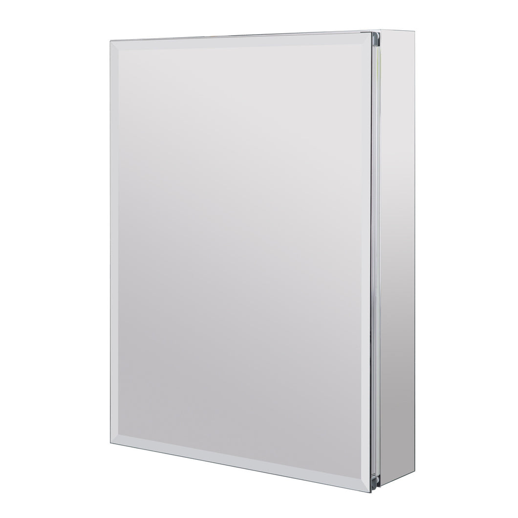 Utopia Alley Aluminum Bi-view Mirrored Medicine Cabinet,24