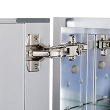 Utopia Alley Aluminum Bi-view Mirrored Medicine Cabinet,24"x30"x4.9" - Utopia Alley - 6