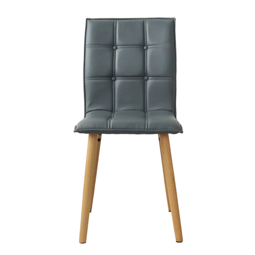 Modern Suite Cushioned Dining Chair, Grey - Utopia Alley - 1